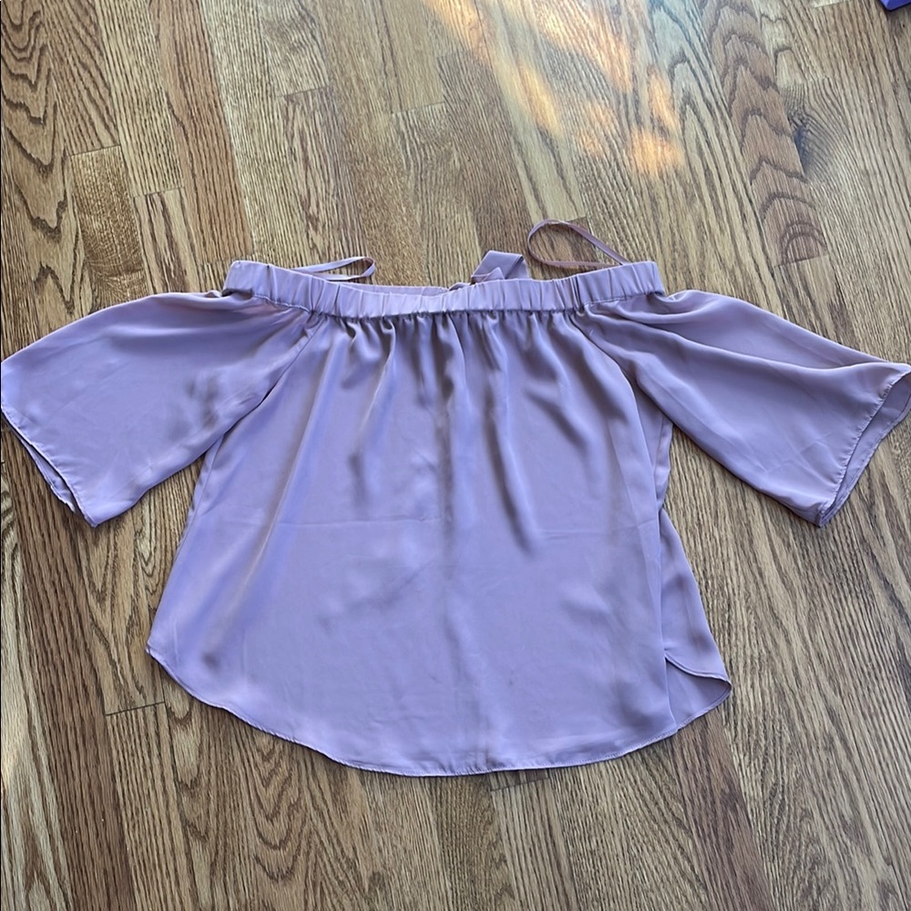 Lavender Off-Shoulder Women's Top